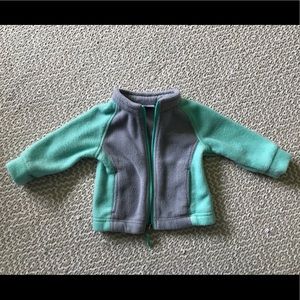 Columbia Mint Green Fleece, Baby 3-6 Months EUC